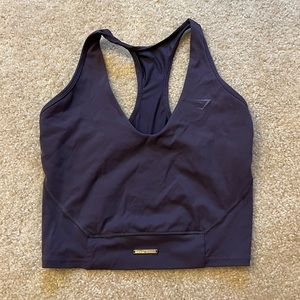 Gym shark purple crop top